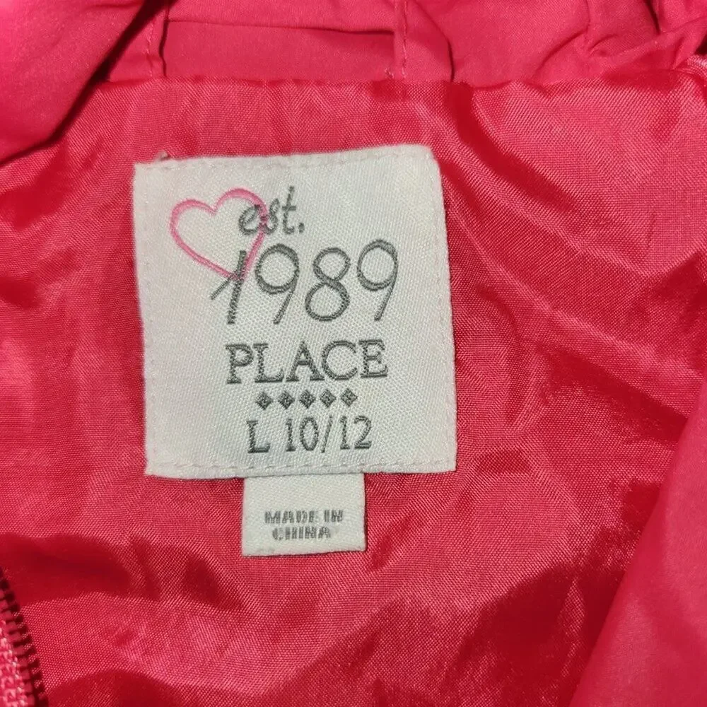 Children's Place Hot Pink Windbreaker || Girls sz 10/12